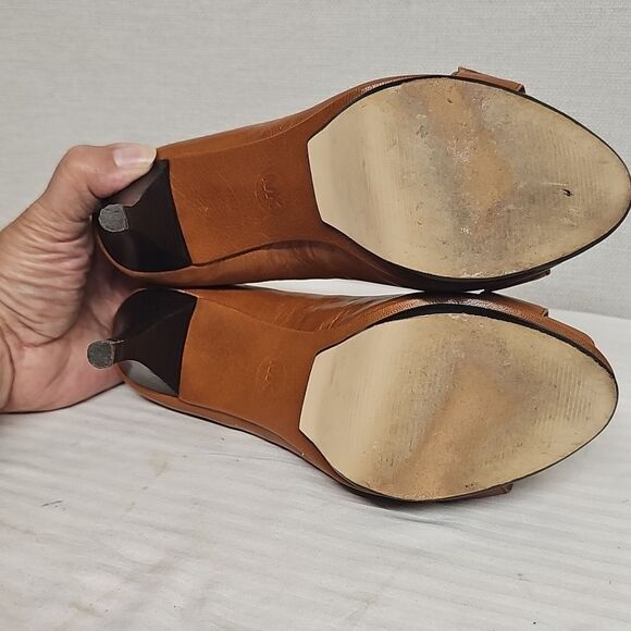 MICHAEL KORS BUCKEL PEEP TOE HEELS BFPM-05-147 - Picture 7 of 8